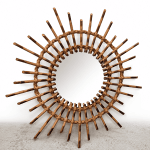 Miroir rotin