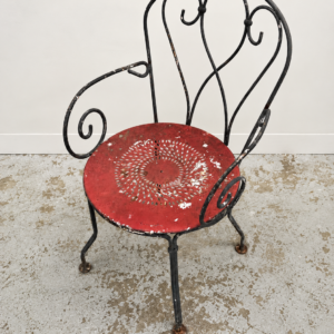 Chaise en fer forgé