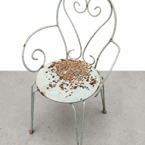 Chaise en fer forgé